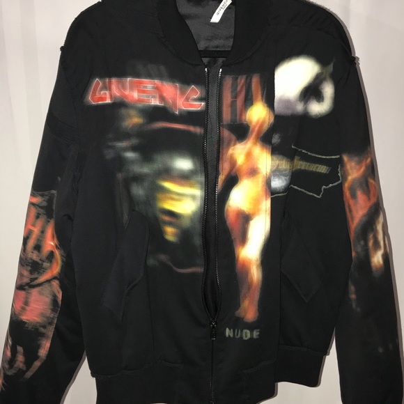 Men’s Givenchy Heavy Metal Print Bomber Jacket XL - Picture 4 of 5